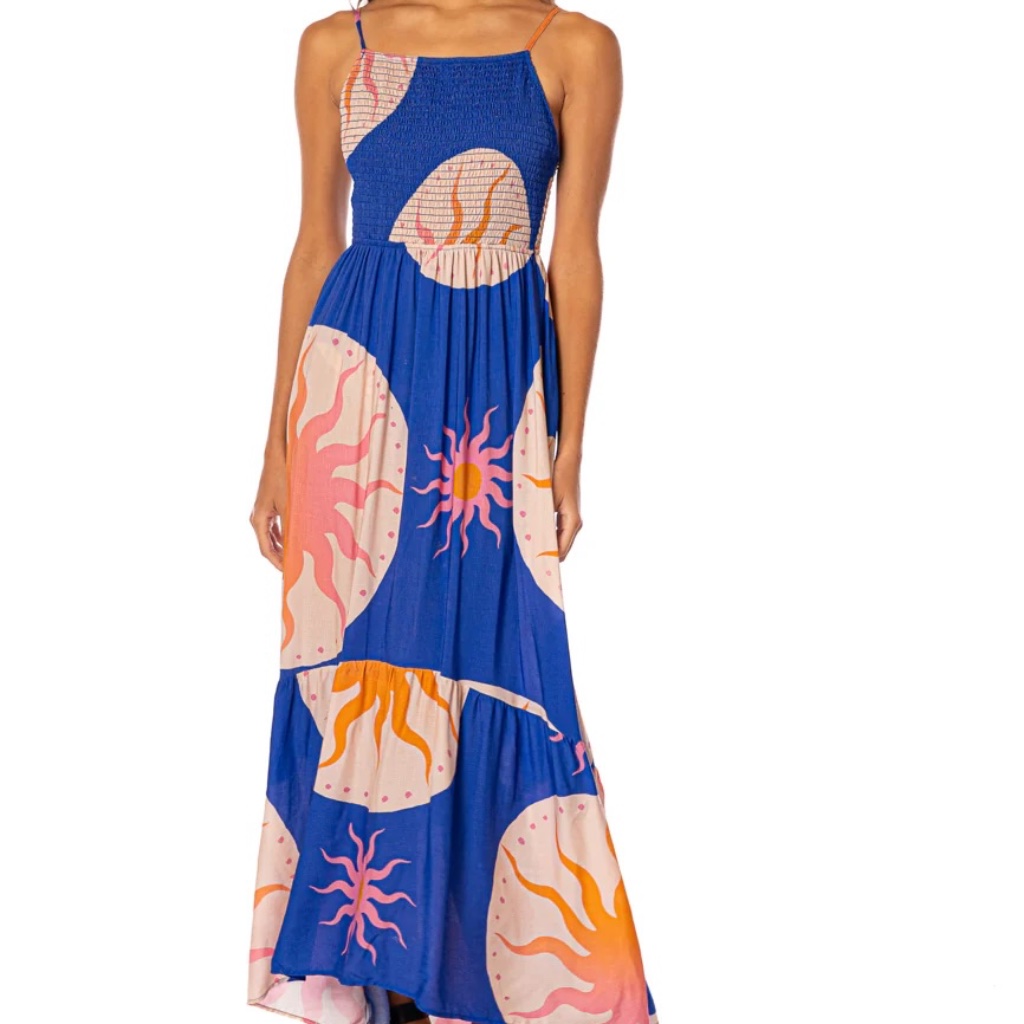 Maaji Sunlit Bloom Isadora Long Dress Medium Nwt